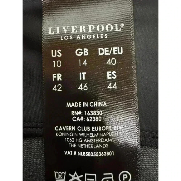 Liverpool Maggie Plaid Slip On Pencil Skirt Size 10 - Picture 8 of 9